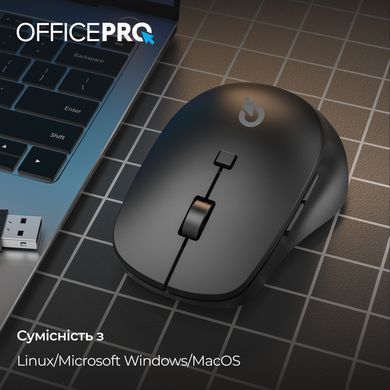Миша бездротова OfficePro Black (M305B) [613831]