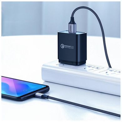 Кабель UGREEN US288 USB-A 2.0 to USB-C Cable Nickel Plating Aluminum Braid 1m (Black) (UGR-60126) [803352]