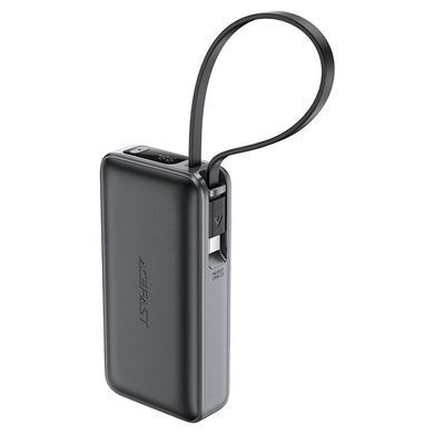 Зовнішній акумулятор ACEFAST M7 PD30W power bank with cable 10000mAh, Black (6974316283379) [805556]