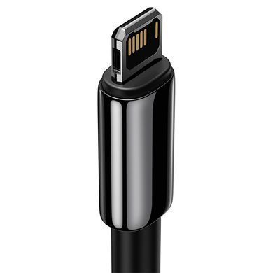 Кабель Baseus Tungsten Gold Fast Charging Data Cable USB to iP 2.4A 1m Black (CALWJ-01) [804367]