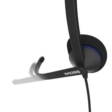 Гарнітура комп'ютерна моно On-ear Koss CS195 USB, Uni Mic, 2.4м, Чорний (194267.101) [107169]
