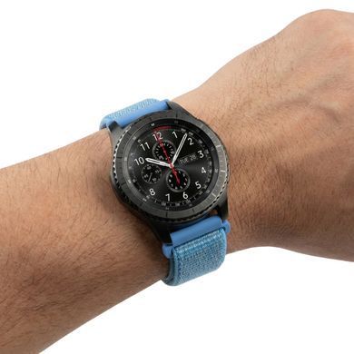 Ремінець BeCover Nylon Style для Samsung Galaxy Watch 42mm/Watch Active/Active 2 40/44mm/Watch 3 41mm/Gear S2 Classic/Gear Sport Aqua Blue (714994) [618877]