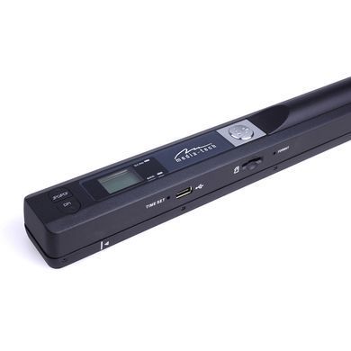 Сканер A4 Media-Tech ScanLine (900 dpi, USB, Micro SD, портативний, 2 бат-ки АА, OCR, чорний) (MT4090) [402501]
