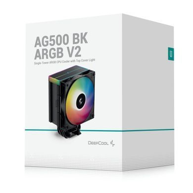 Кулер процесорний DeepCool AG500 BK ARGB V2 (R-AG500-BKAMMN-GJD) [609145]