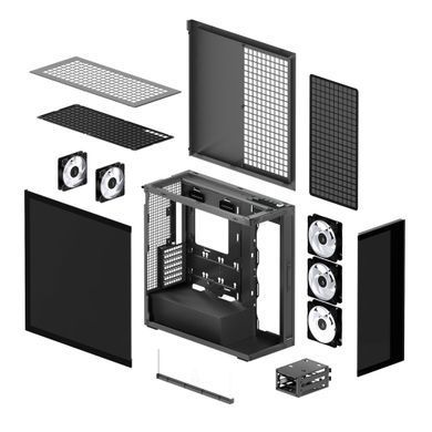 Корпус EATX W/O PSU XTENDER BLK ARCTIC (ACPCC00018A) [502389]