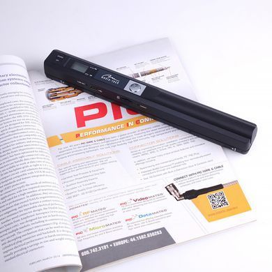 Сканер A4 Media-Tech ScanLine (900 dpi, USB, Micro SD, портативний, 2 бат-ки АА, OCR, чорний) (MT4090) [402501]