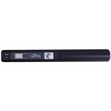 Сканер A4 Media-Tech ScanLine (900 dpi, USB, Micro SD, портативний, 2 бат-ки АА, OCR, чорний) (MT4090) [402501]