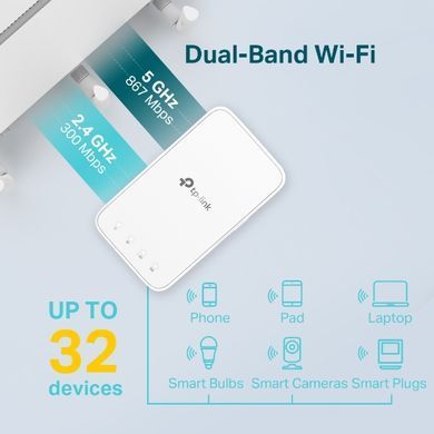 Розширювач покриття WiFi TP-LINK, AC1200, MESH (RE300) [104440]