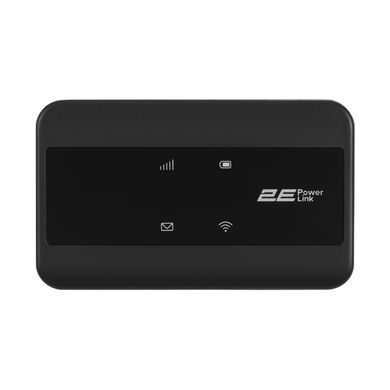 Мобільний маршрутизатор 2E PowerLink (MiFi-2) LTE, Wi-Fi4, 1xType-C, 1xCRC9, 2100мА&bull;год чорний (694743655346) [104697]