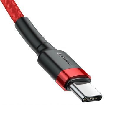 Кабель Baseus Cafule USB Cable Type-C-Type-C 3A 1m Red (CATKLF-G09) [802478]