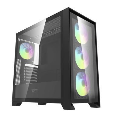 Корпус для комп'ютера DARK FLASH DRX90 GLASS ATX без блока живлення, чорний (DRX90 GLASS BLACK) [503314]