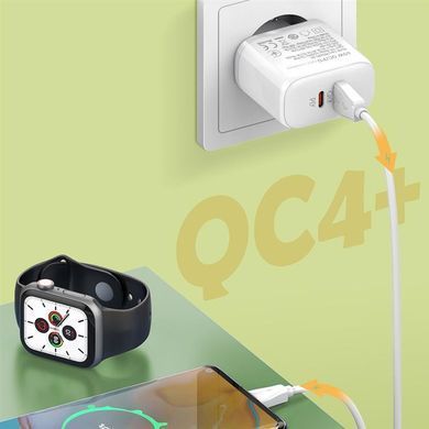Мережевий зарядний пристрій ColorWay Power Delivery Port PPS USB (Type-C PD + USB QC3.0) (45W) White (CW-CHS042PD-WT) [618165]