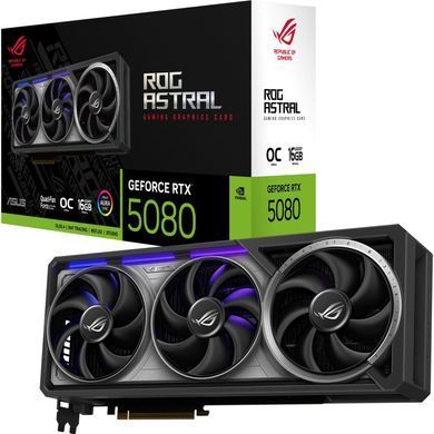 Відеокарта ASUS GeForce RTX 5080 16GB GDDR7 OC ROG-ASTRAL-RTX5080-O16G-GAMING (90YV0LV0-M0NA00) [102565]