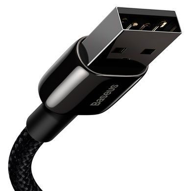 Кабель Baseus Tungsten Gold Fast Charging Data Cable USB to iP 2.4A 1m Black (CALWJ-01) [804367]