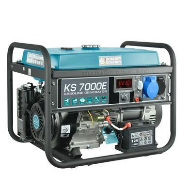 Генератор бензиновий Konner&Sohnen KS 7000E, 230В, 5.5кВт, електростартер, 76.2кг (KS7000E) [105926]