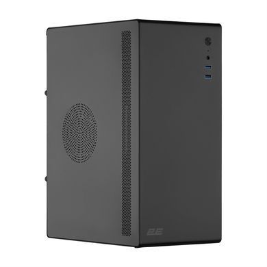Корпус 2E Credo V200B без БЖ, 2xUSB3.0, 1x80мм, VGA 250мм, mATX, чорний (2E-V200B) [112405]