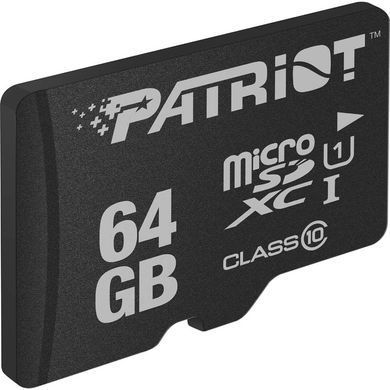 Карта пам'яті microSDXC (UHS-1) Patriot LX Series 64Gb class 10 (PSF64GMDC10) [803641]