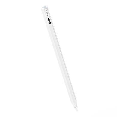 Стилус HOCO GM112 Intelligent anti-lost active capacitive pen with digital display pad dedicated White (6942007634588) [802644]