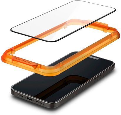 Захисне скло Spigen Glas.tR AlignMaster FC для Apple iPhone 15, Black, 2шт (AGL06906) [600659]