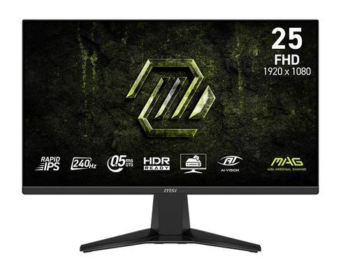 Монітор MSI 24.5" MAG 255F-X24 2xHDMI, DP, Audio, IPS, 240Hz, 0.5ms, sRGB 117%, AdaptiveSync (9S6-3BC91M-002) [114479]
