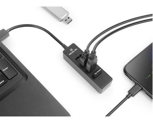 USB-хаб REAL-EL HQ-154 4 ports (EL123110007) [605113]