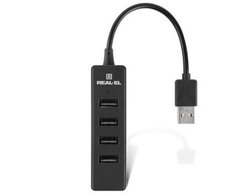 USB-хаб REAL-EL HQ-154 4 ports (EL123110007) [605113]