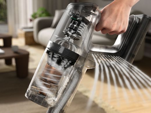 Пилосос Electrolux бездротовий, конт пил -0.4л, автон. робота до 90хв, вага-3.2кг, HEPA12, станція самоочищ., BRC, AutoMode, 5 насадок, білий (EP83HB25UV) [12471]