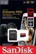 Карта пам'яті SanDisk microSD 128GB C10 UHS-I U3 R200/W90MB/s Extreme Pro V30 + SD (SDSQXCD-128G-GN6MA) [109474], фото 3