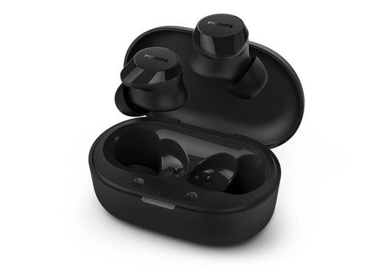 Навушники TWS Philips TAT1209 BT 5.3, IPX4, SBC, Touch control, Чорний (TAT1209BK/00) [107431]