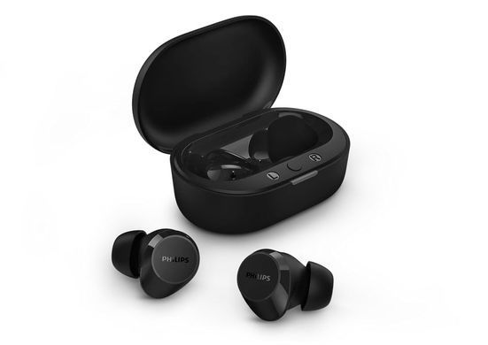Навушники TWS Philips TAT1209 BT 5.3, IPX4, SBC, Touch control, Чорний (TAT1209BK/00) [107431]