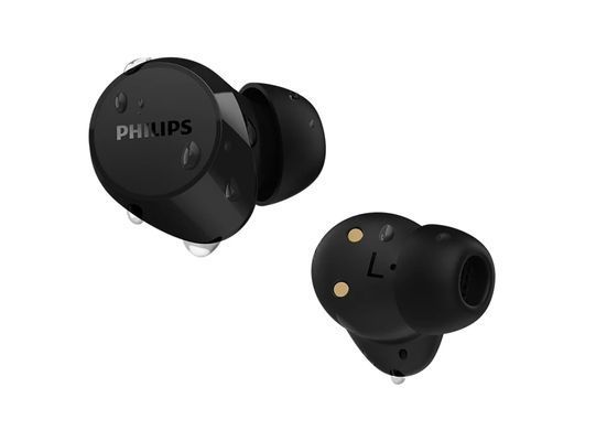 Навушники TWS Philips TAT1209 BT 5.3, IPX4, SBC, Touch control, Чорний (TAT1209BK/00) [107431]