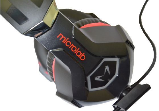 Гарнітура Microlab G7, 3,5мм+USB, Black-Red (G7_b+r) [405290]