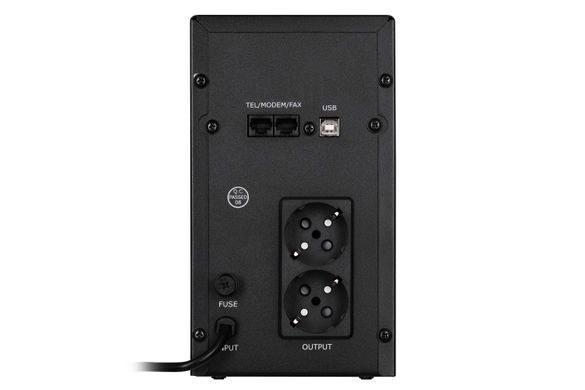 Джерело безперебійного живлення 2E DD2000, 2000VA/1200W, LCD, RJ45, USB, 2xSchuko (2E-DD2000) [102981]