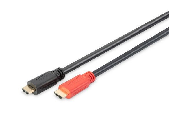 Кабель DIGITUS HDMI (M/M), High speed, активний, 15м, чорний (AK-330105-150-S) [108520]
