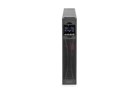 Джерело безперебійного живлення DIGITUS 3000VA/3000W, RTU2, LCD, RJ45, RS232, USB, 8xC13+1xC19 (DN-170096) [102969]
