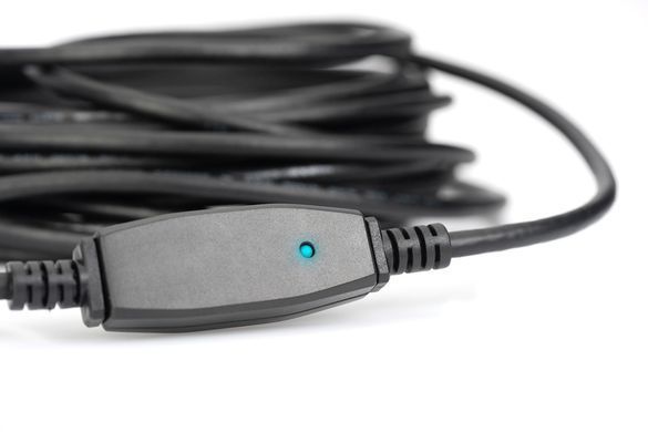 Подовжувач DIGITUS USB 3.0 Active Cable, A/M-A/F, 15м, чорний (DA-73106) [108531]