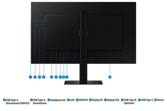 Монітор Samsung 27" ViewFinity S6 IPS Black 100Hz (LS27D604UAIXUA) [619352]