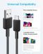 Кабель Anker 322 USB-A to USB-C - 0.9m Nylon Black (A81H5G11) [202008], фото 3
