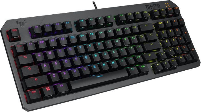 Клавіатура механічна ASUS TUF Gaming K3 Gen II, 97key, Optical-Mechanical RGB Switch, USB-A, EN/UK, чорний (90MP0390-BKMA00) [103612]