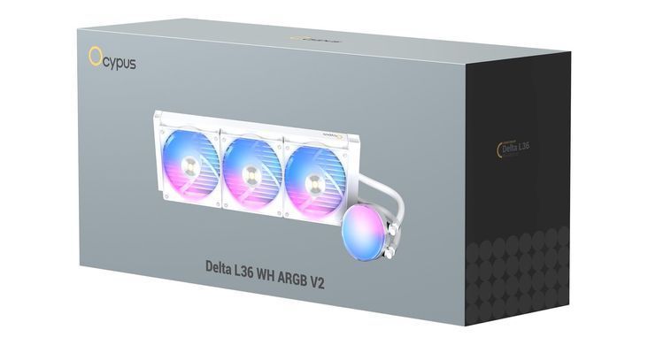 Система рідинного охолодження для комп'ютерного процесора DELTA L36 WH ARGB V2 OCYPUS (DELTA-L36-WH3AAWNN02X-GL) [502926]