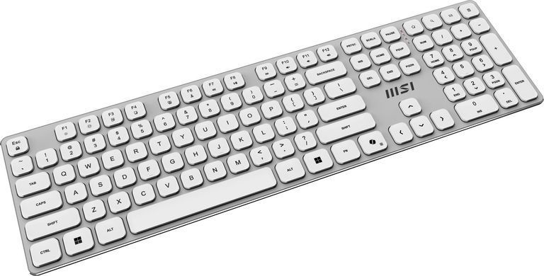 Комплект бездротовий клавіатура + миша MSI K210 W, білий (FORGE K210 W COMBO WHITE) [504207]