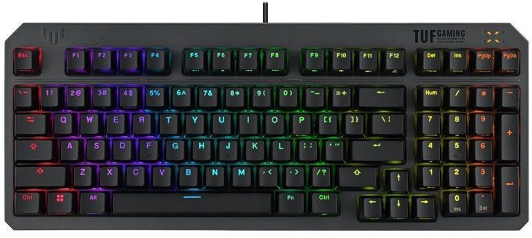 Клавіатура механічна ASUS TUF Gaming K3 Gen II, 97key, Optical-Mechanical RGB Switch, USB-A, EN/UK, чорний (90MP0390-BKMA00) [103612]