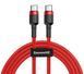 Кабель Baseus Cafule USB Cable Type-C-Type-C 3A 1m Red (CATKLF-G09) [802478], фото 4