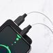 Кабель HOCO X21 Plus USB to Type-C 3A, 2m, silicone, silicone connectors, Black+White (6931474713889) [804343], фото 4