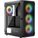 Корпус LogicConcept PORTOS MESH+GLASS ARGB fans 4x120mm BLACK без БЖ ATX (AT-PORTOS-10-0000000-0002) [404617], фото 5