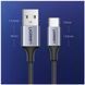 Кабель UGREEN US288 USB-A 2.0 to USB-C Cable Nickel Plating Aluminum Braid 1m (Black) (UGR-60126) [803352], фото 6