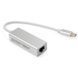 Адаптер Vinga USB Type-C - RJ-45 (M/F) Silver (VCPATC2GBLNS) [604069], фото 2