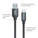 Кабель ColorWay USB - USB Type-C (M/M), 1 м, Black (CW-CBUC003-BK) [603641], фото 2