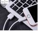 Кабель HOCO X1 USB to iP 2.4A, 2m, PVC, PVC connectors, White (6957531032014) [803259], фото 3