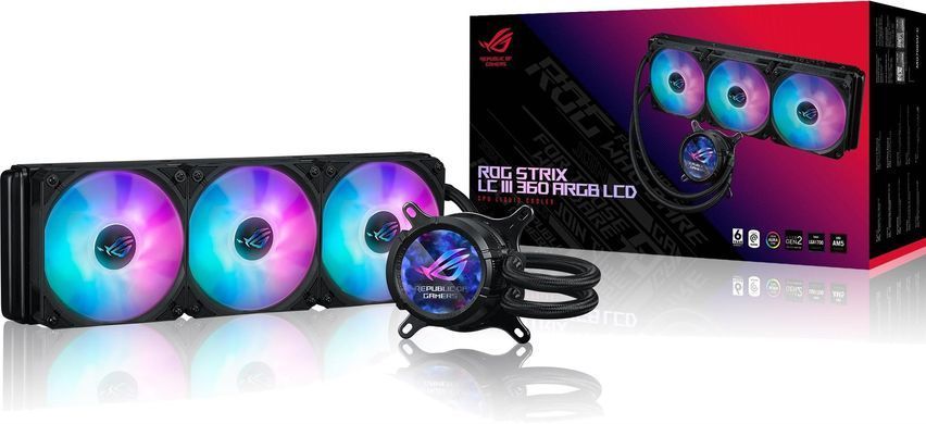 Система водяного охолодження Asus ROG Strix LC III 360 ARGB LCD (90RC00W1-M0UAY0) [610932]